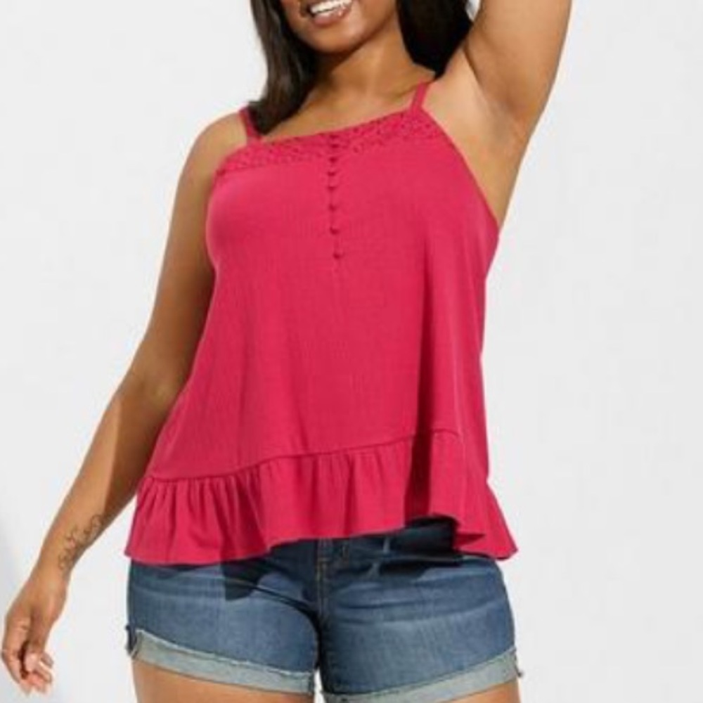 NEW torrid eyelet swing top
